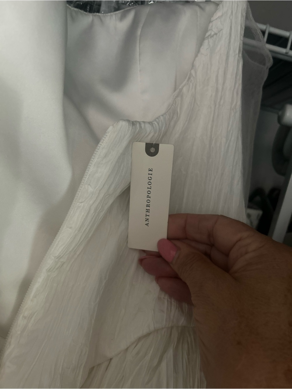 Jenny Yoo Aria Crinkled Wedding Dress NWT - Picture 8 of 10